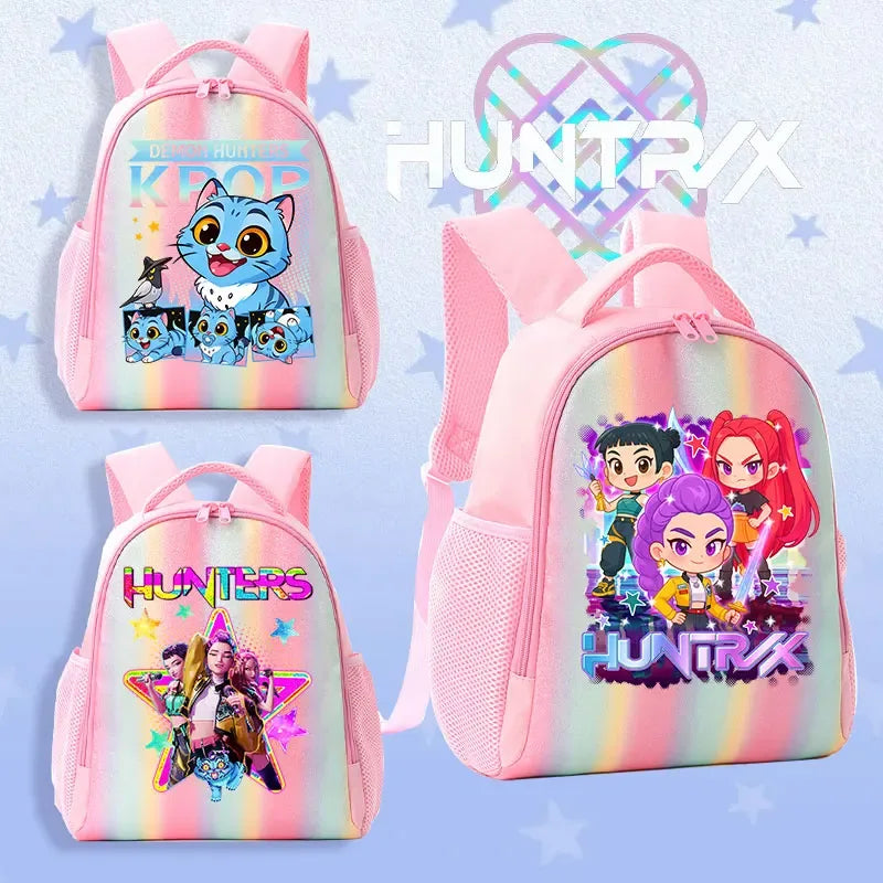 K Pop Demon Hunters Kids Backpack Rainbow Shoulder Bag - ToylandEU