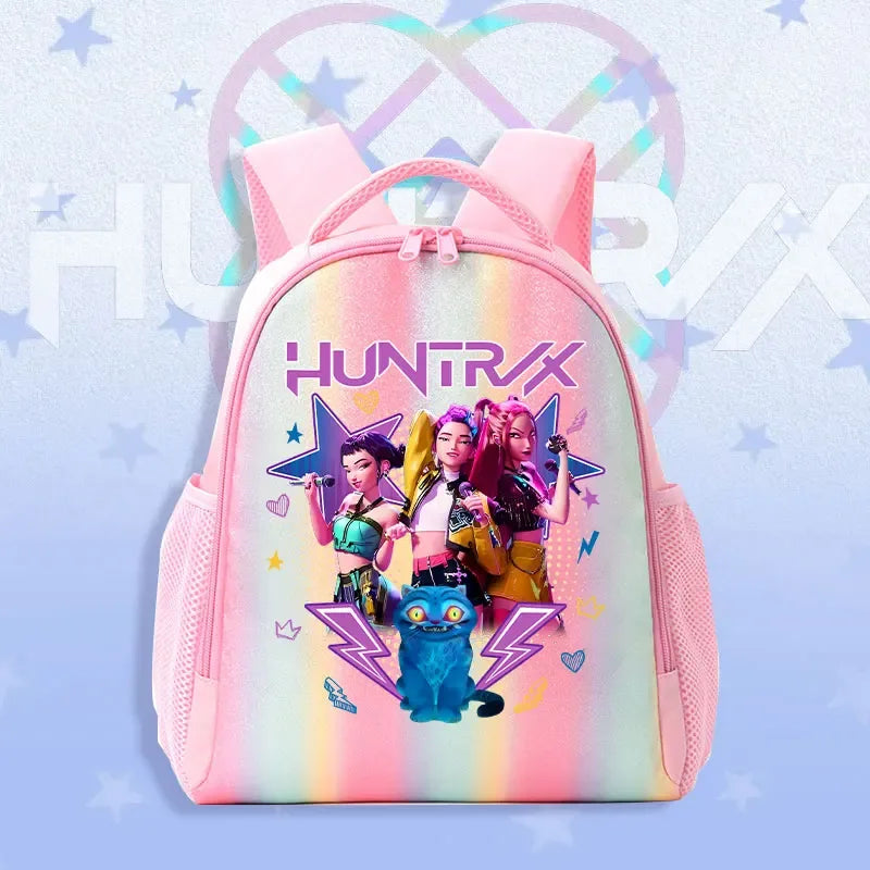 K Pop Demon Hunters Kids Backpack Rainbow Shoulder Bag - ToylandEU