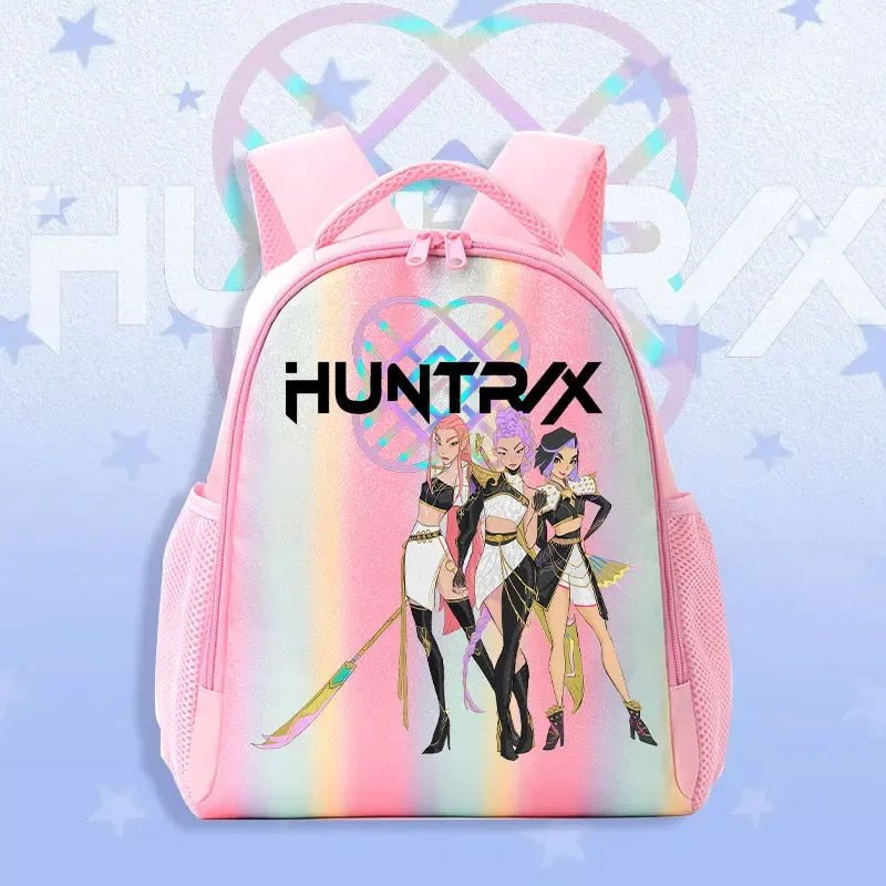 K Pop Demon Hunters Kids Backpack Rainbow Shoulder Bag - ToylandEU