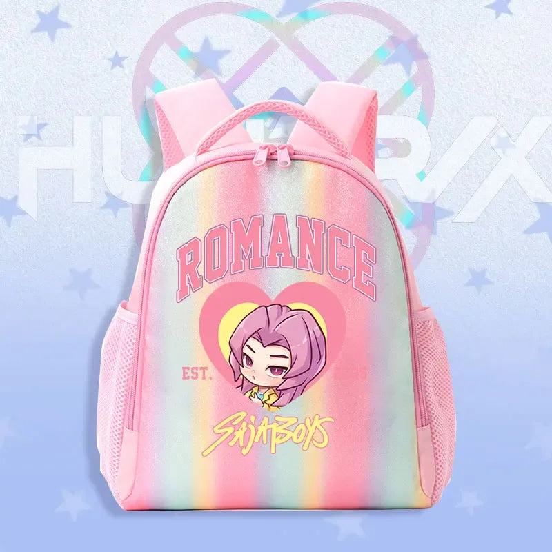 K Pop Demon Hunters Kids Backpack Rainbow Shoulder Bag - ToylandEU