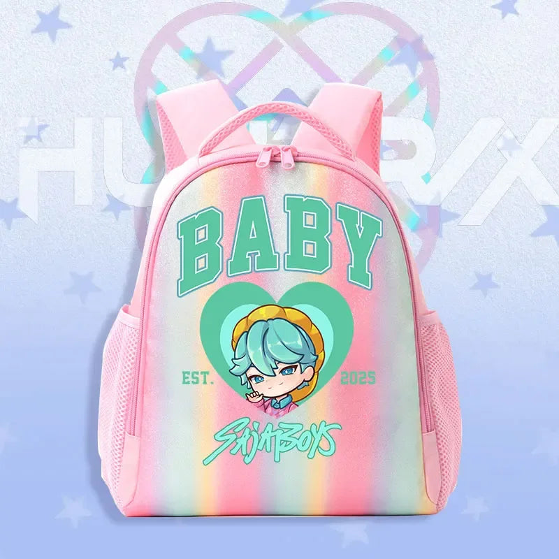 K Pop Demon Hunters Kids Backpack Rainbow Shoulder Bag - ToylandEU