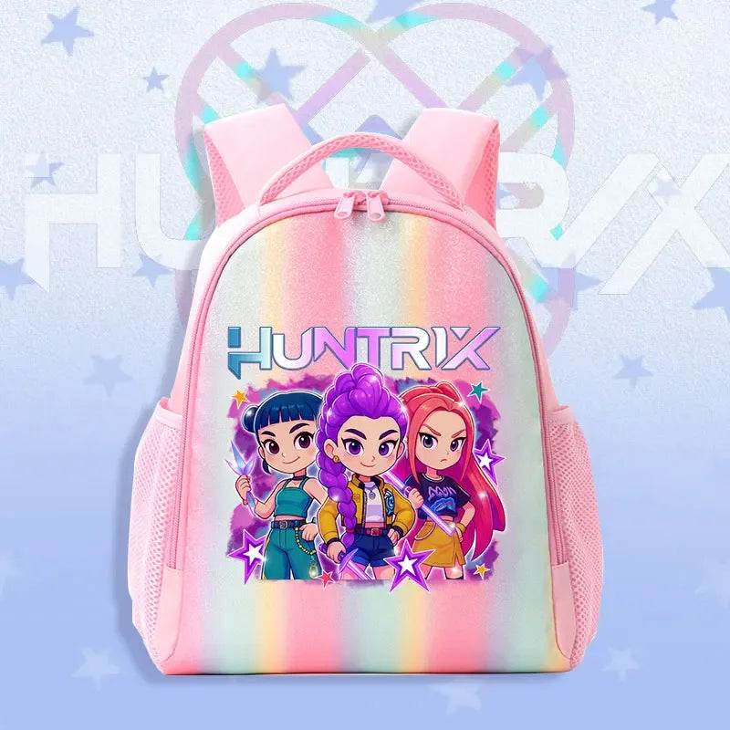 K Pop Demon Hunters Kids Backpack Rainbow Shoulder Bag - ToylandEU