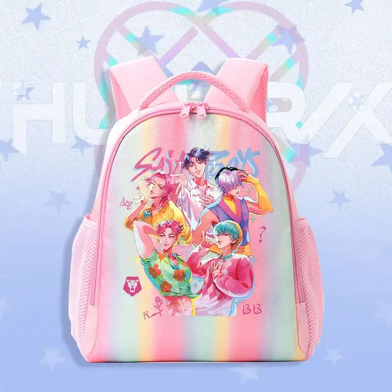 K Pop Demon Hunters Kids Backpack Rainbow Shoulder Bag - ToylandEU