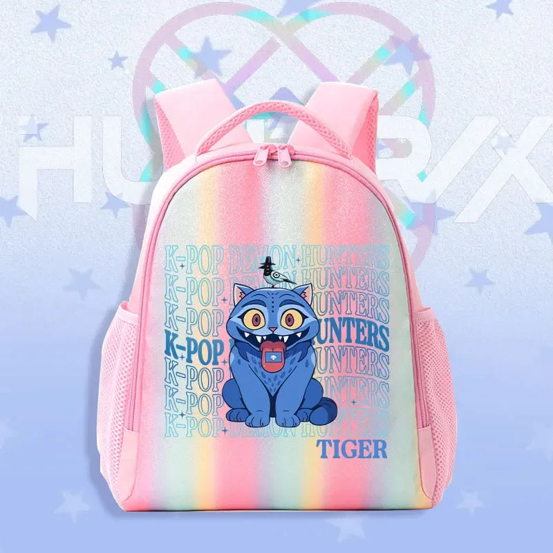 K Pop Demon Hunters Kids Backpack Rainbow Shoulder Bag - ToylandEU