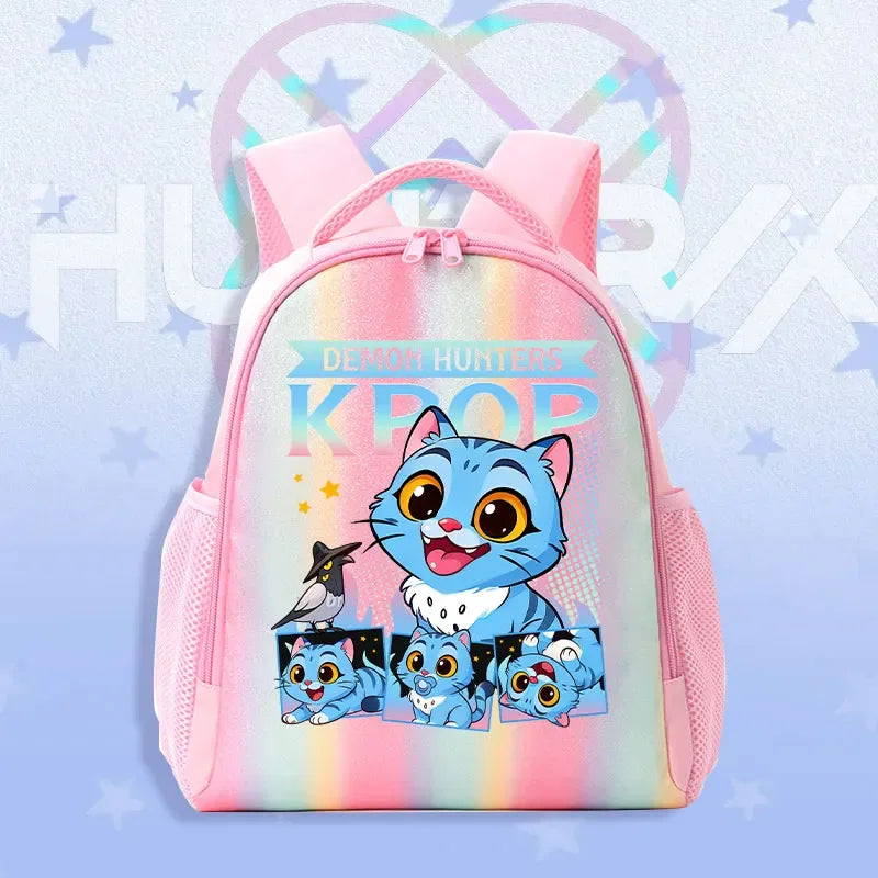 K Pop Demon Hunters Kids Backpack Rainbow Shoulder Bag - ToylandEU