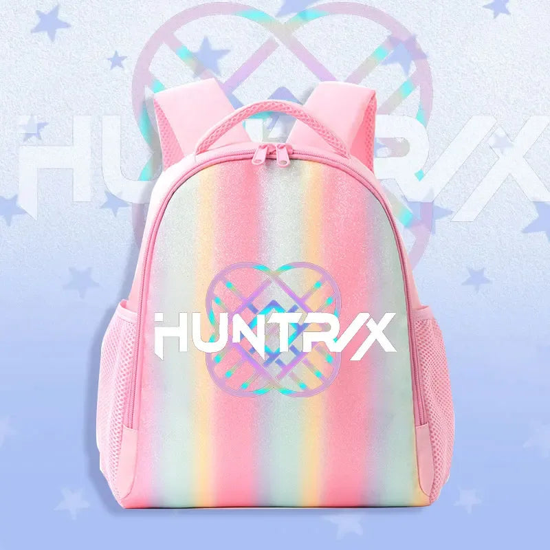 K Pop Demon Hunters Kids Backpack Rainbow Shoulder Bag - ToylandEU