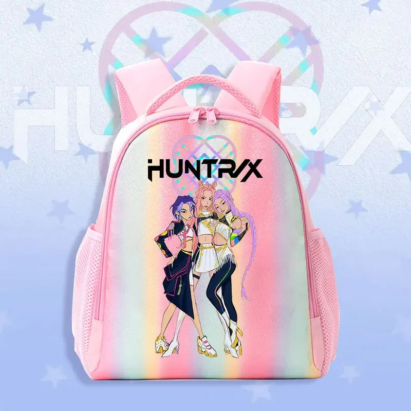 K Pop Demon Hunters Kids Backpack Rainbow Shoulder Bag - ToylandEU