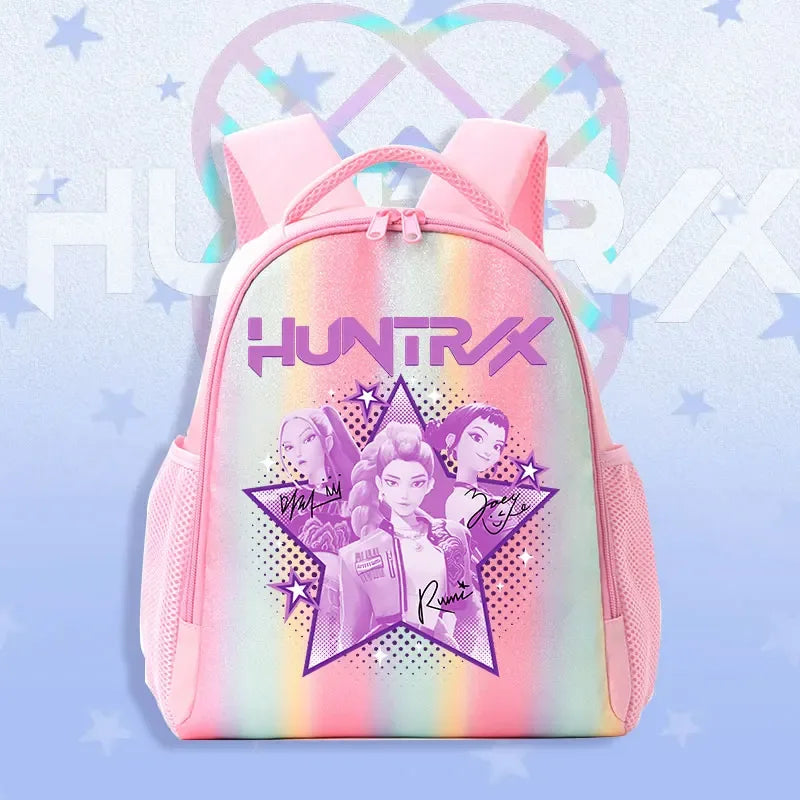 K Pop Demon Hunters Kids Backpack Rainbow Shoulder Bag - ToylandEU