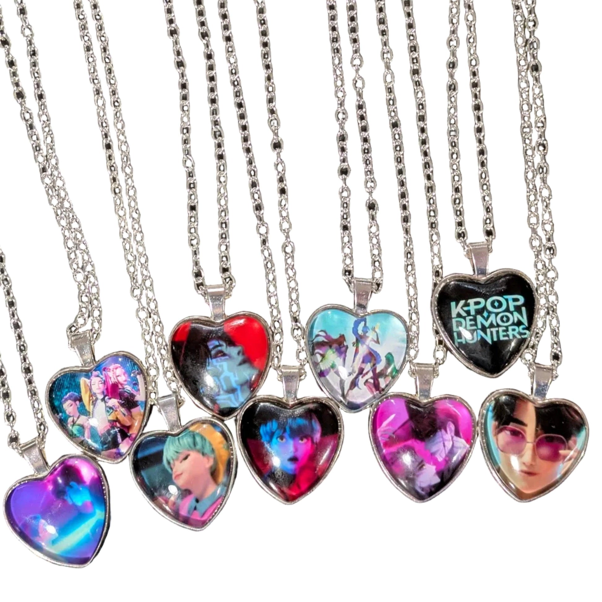 K-Pop Demon Hunters Necklace|Heart Pendant|Toylandeu™