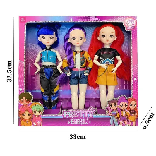  K-Pop Demon-Hunting Girl Group Doll Poseable Figurine -  ToylandEU™