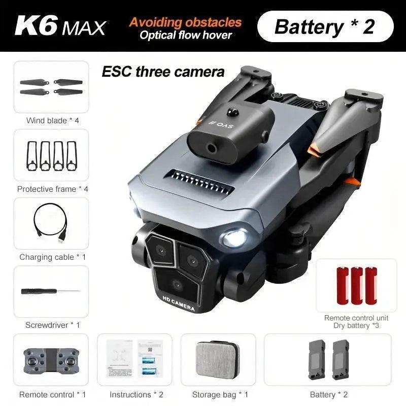  K6 MAX Quadcopter with Triple Cameras and Obstacle Avoidance -  ToylandEU™