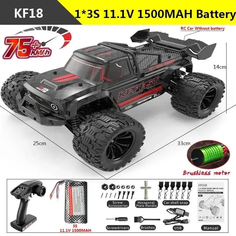  KF18 1to14 4WD RC Car Brushless Motor High Speed Long Run -  ToylandEU™