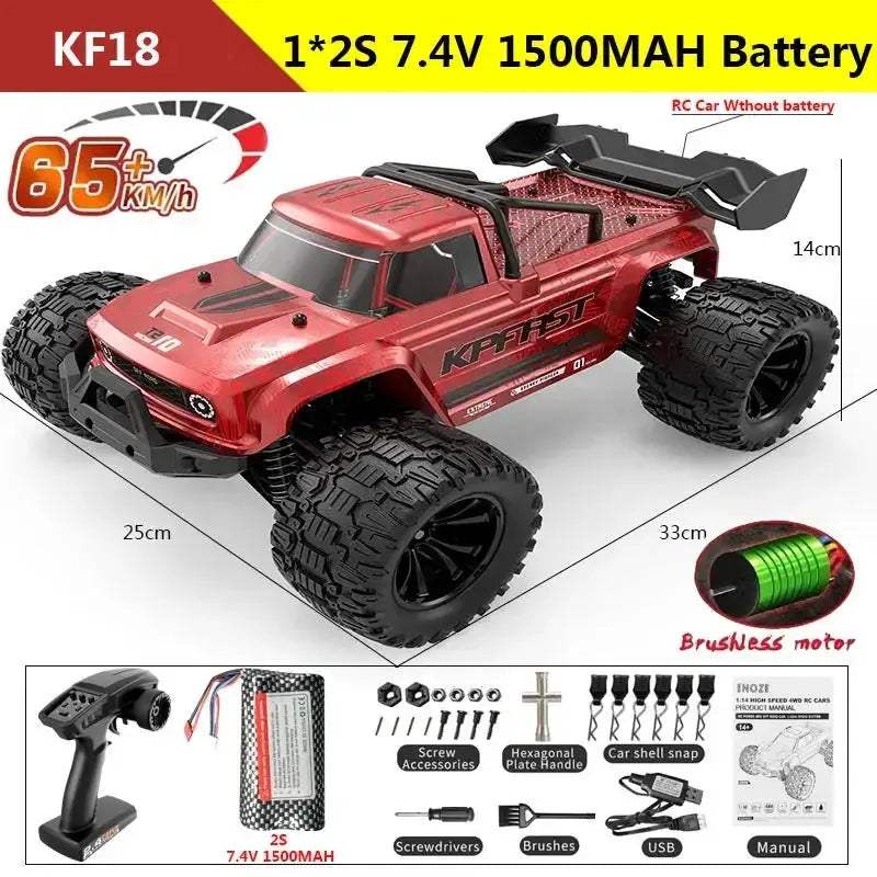 KF18 1to14 4WD RC Car With Brushless Motor High Speed - ToylandEU