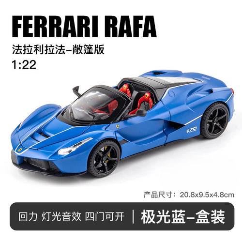 KIDAMI 1:22 Ferrari Rafa Diecast Car with Lights and Sound Effects - ToylandEU