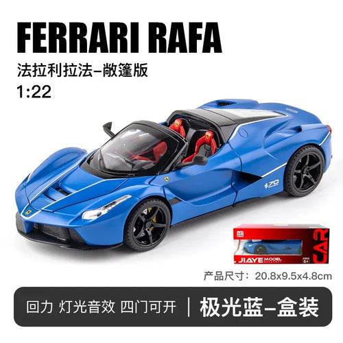 KIDAMI 1:22 Ferrari Rafa Diecast Car with Lights and Sound Effects - ToylandEU