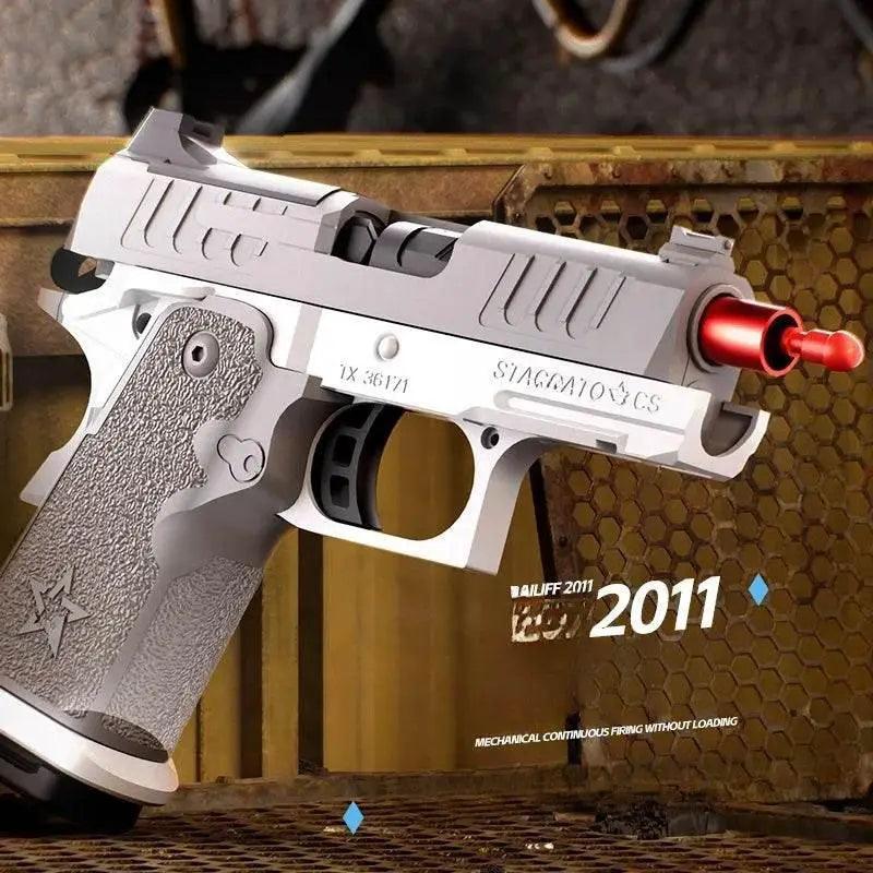  KJ 2011 Pistol Shell Throwing Blowback Soft Bullet Gun -  ToylandEU™