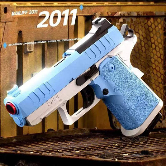 KJ 2011 Pistol Shell Throwing Blowback Soft Bullet Gun - ToylandEU