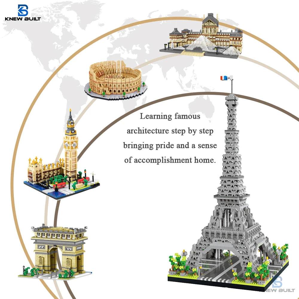 KNEW BUILT Big Ben Micro Mini Block Building Blocks Set - ToylandEU