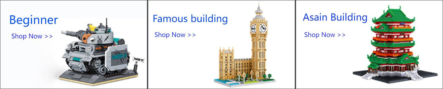 KNEW BUILT Big Ben Micro Mini Block Building Blocks Set - ToylandEU