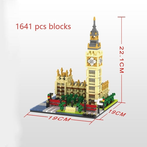 Big Ben and Louvre Architecture Building Blocks Set - Educational Toy ToylandEU.com Toyland EU