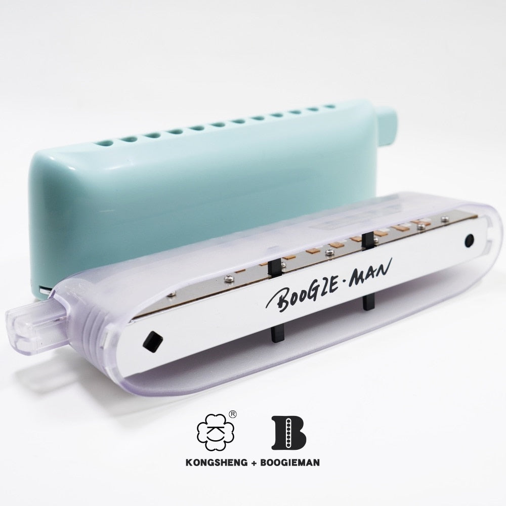 Kongsheng Boogie Man 12 Hole Chromatic Harmonica Pro Sound Durability