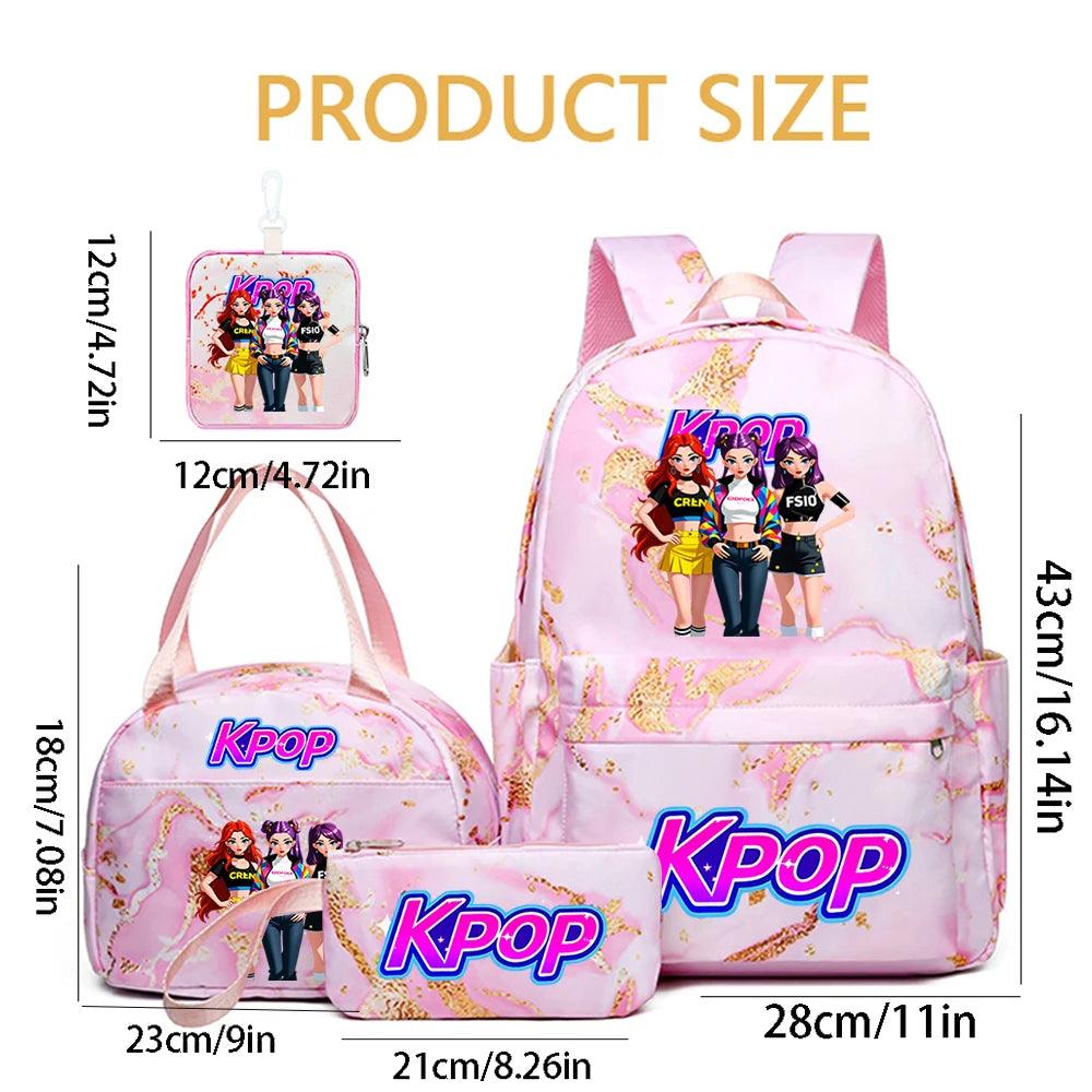 KPOP Backpack Set | Girl Group Pattern | Toylandeu™