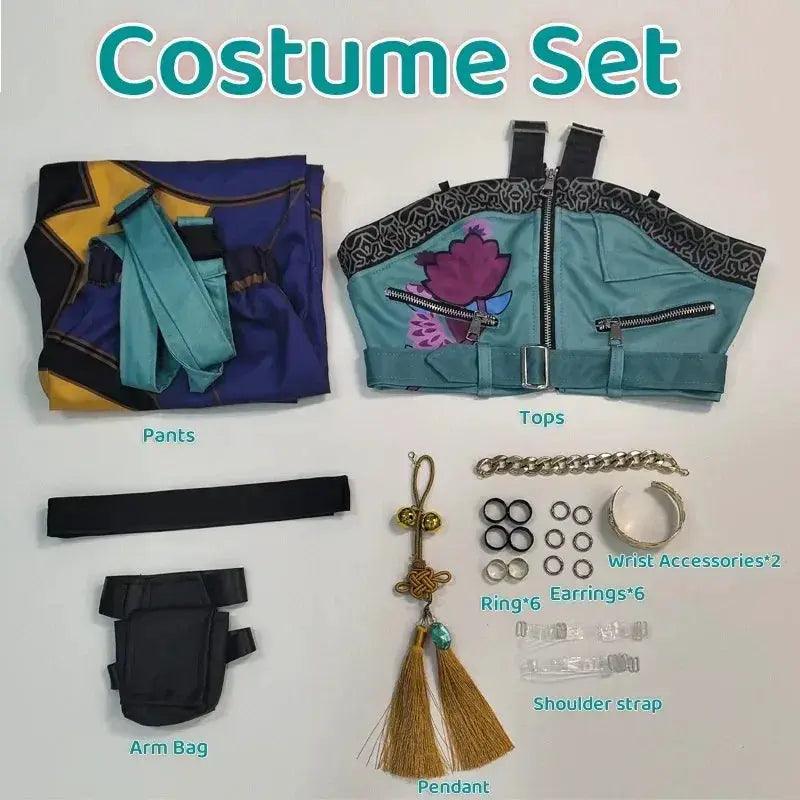  KPop Demon Cosplay Costume Zoe Wig Complete Set -  ToylandEU™