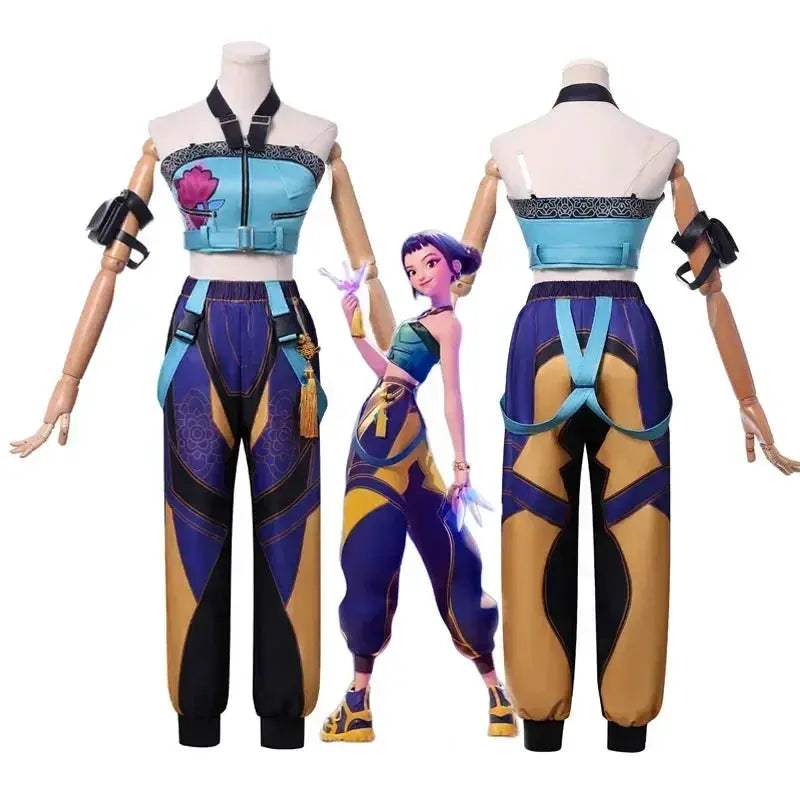 KPop Demon Cosplay Costume Zoe Wig Complete Set With Accessories - ToylandEU