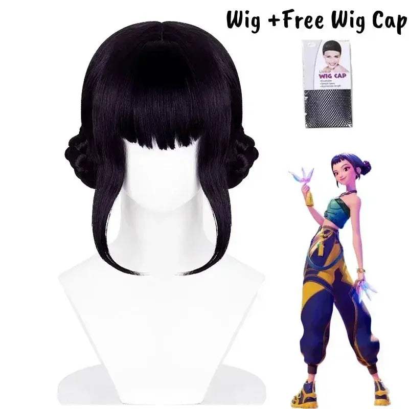 KPop Demon Cosplay Costume Zoe Wig Complete Set With Accessories - ToylandEU