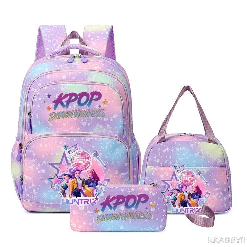 KPop Demon Hunters Backpack | 20-35L Polyester | Toylandeu™