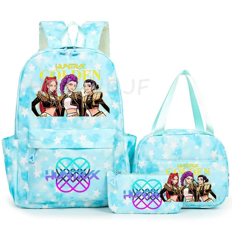 KPop Demon Hunters Backpack | 3 Piece Set | Toylandeu