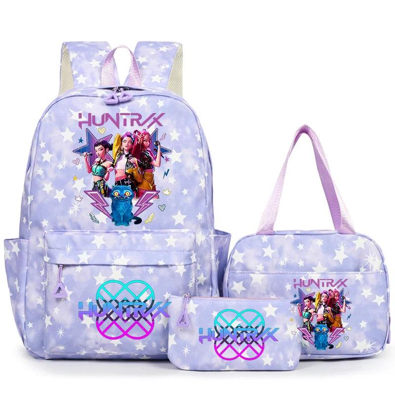 KPop Demon Hunters Backpack | 3 Piece Set | Toylandeu