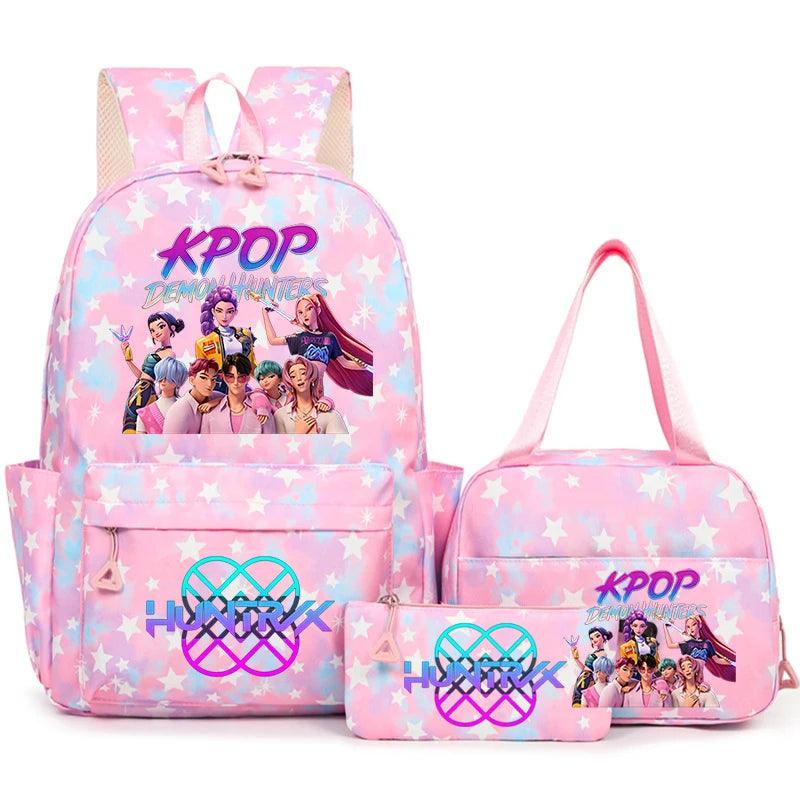 KPop Demon Hunters Backpack | 3 Piece Set | Toylandeu