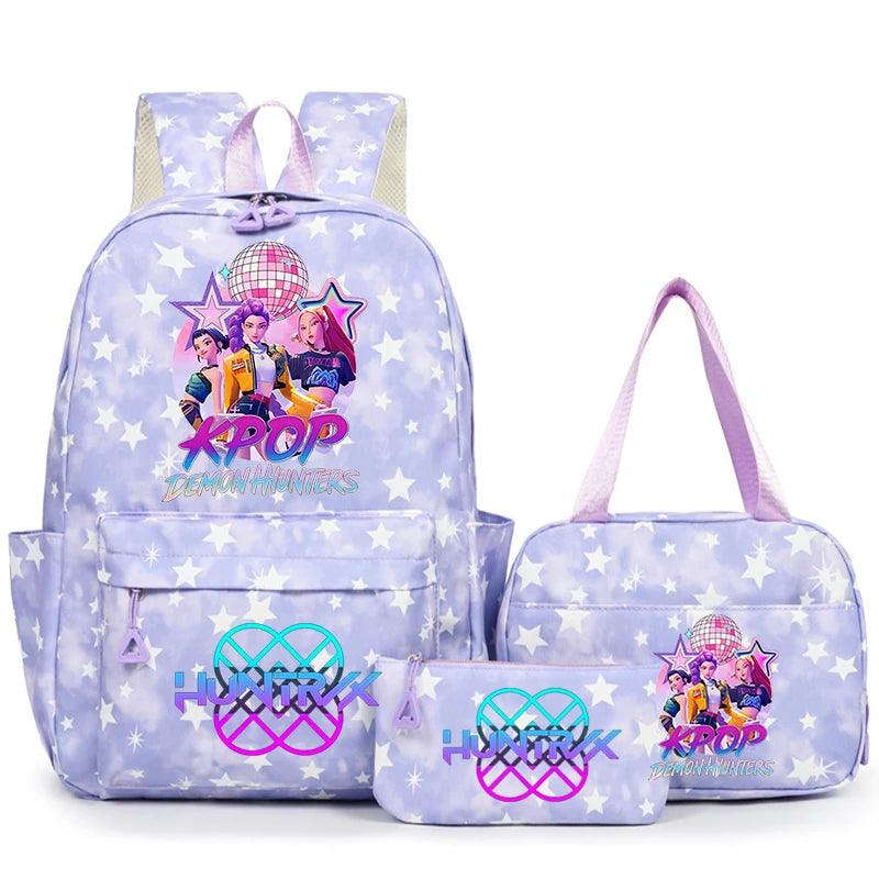 KPop Demon Hunters Backpack | 3 Piece Set | Toylandeu