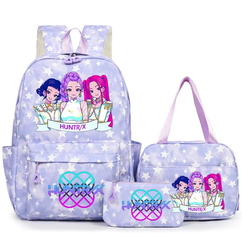KPop Demon Hunters Backpack | 3 Piece Set | Toylandeu