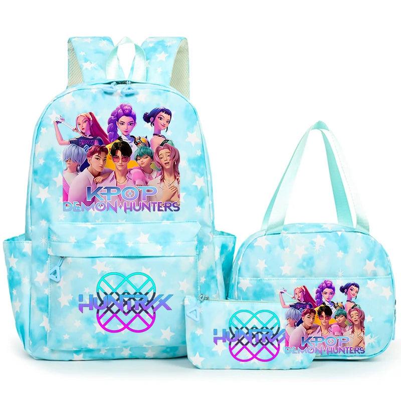 KPop Demon Hunters Backpack | 3 Piece Set | Toylandeu