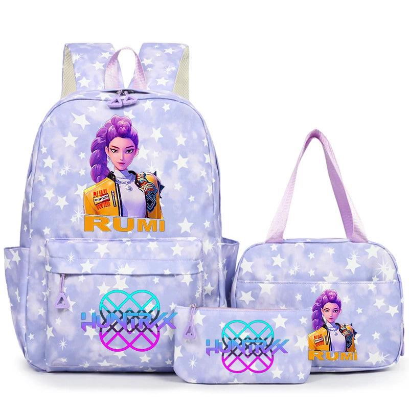 KPop Demon Hunters Backpack | 3 Piece Set | Toylandeu