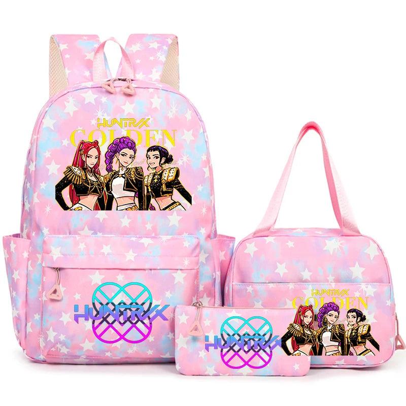 KPop Demon Hunters Backpack | 3 Piece Set | Toylandeu
