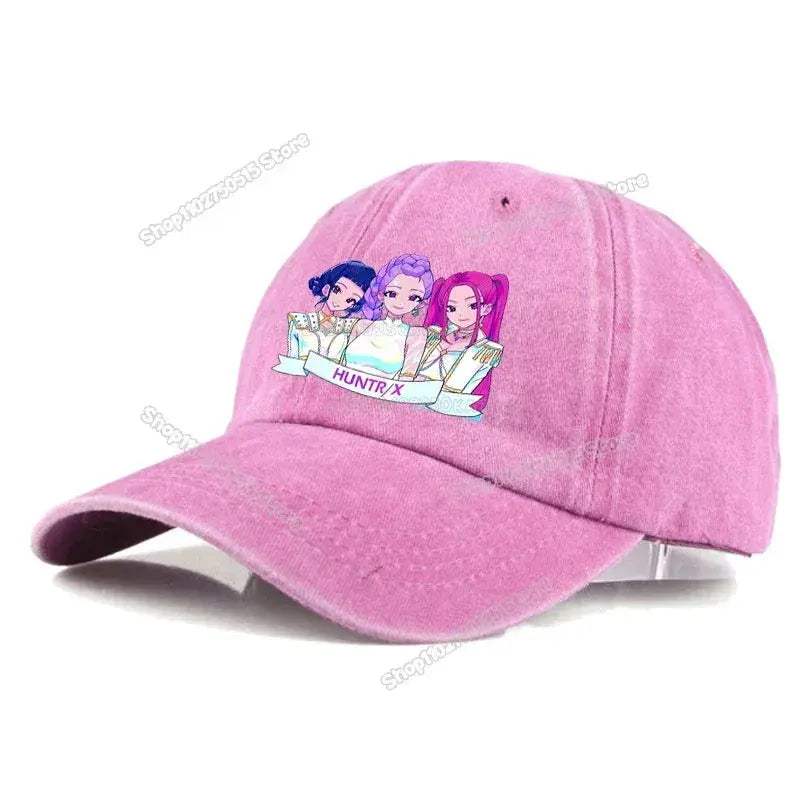 KPop Demon Hunters Retro Washed Baseball Cap Snapback For Women - ToylandEU