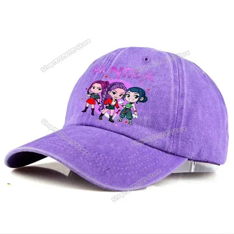 KPop Demon Hunters Retro Washed Baseball Cap Snapback For Women - ToylandEU