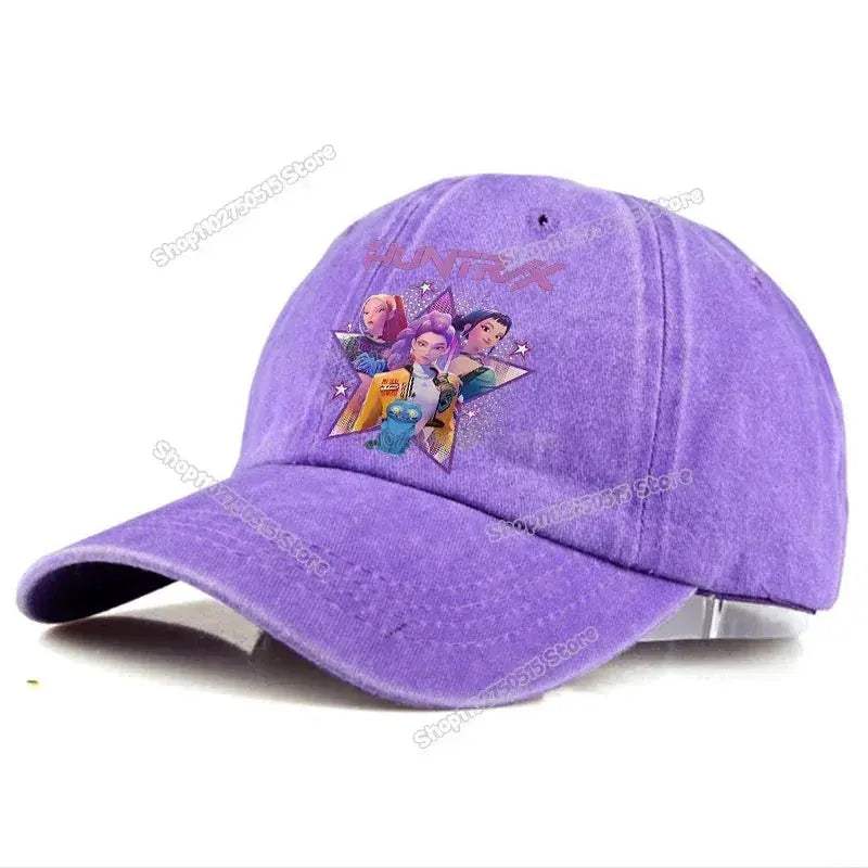 KPop Demon Hunters Retro Washed Baseball Cap Snapback For Women - ToylandEU