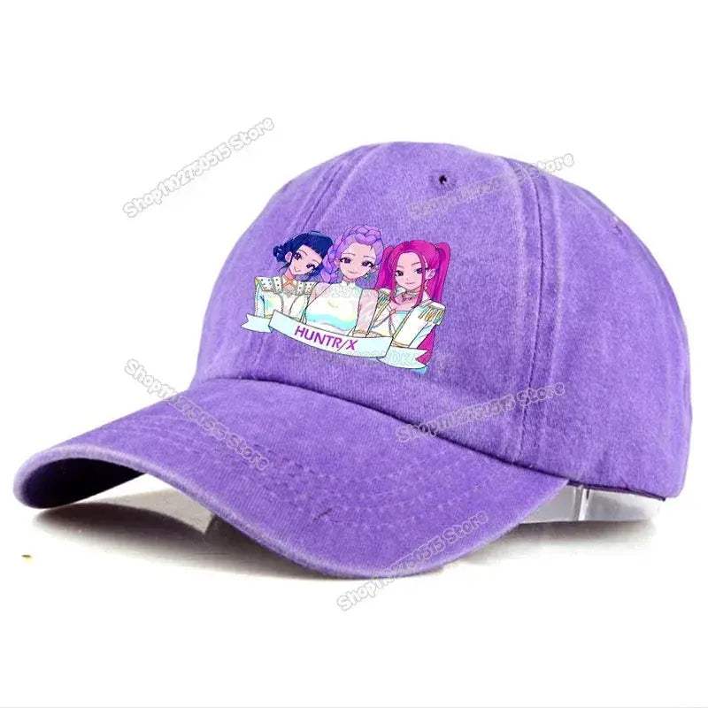 KPop Demon Hunters Retro Washed Baseball Cap Snapback For Women - ToylandEU