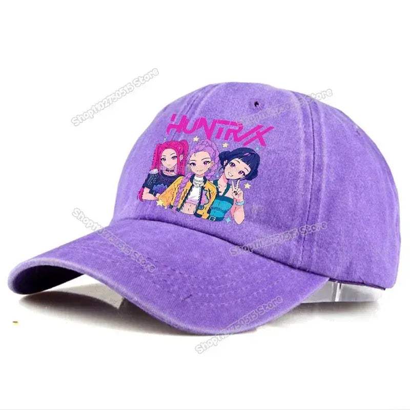 KPop Demon Hunters Retro Washed Baseball Cap Snapback For Women - ToylandEU