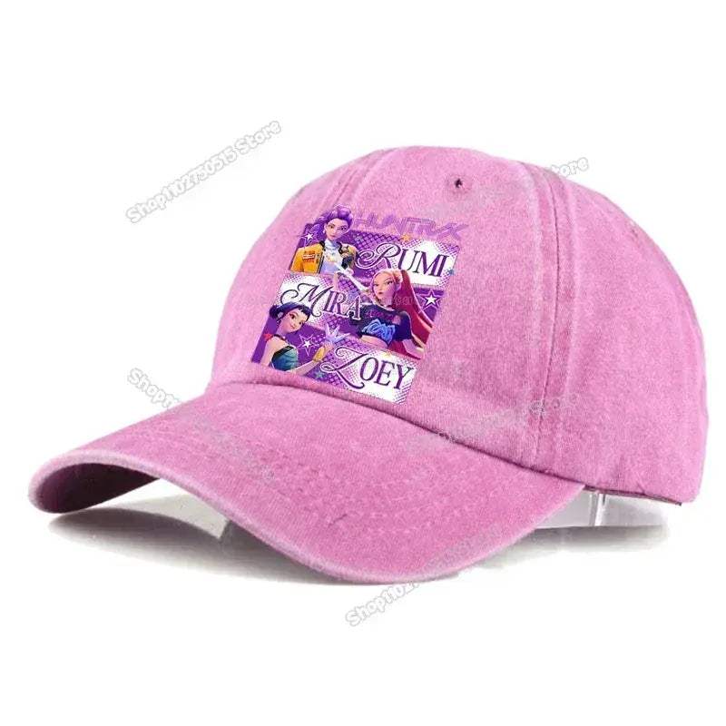 KPop Demon Hunters Retro Washed Baseball Cap Snapback For Women - ToylandEU