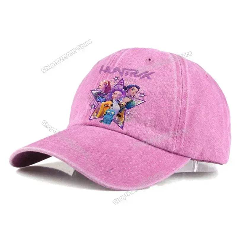 KPop Demon Hunters Retro Washed Baseball Cap Snapback For Women - ToylandEU