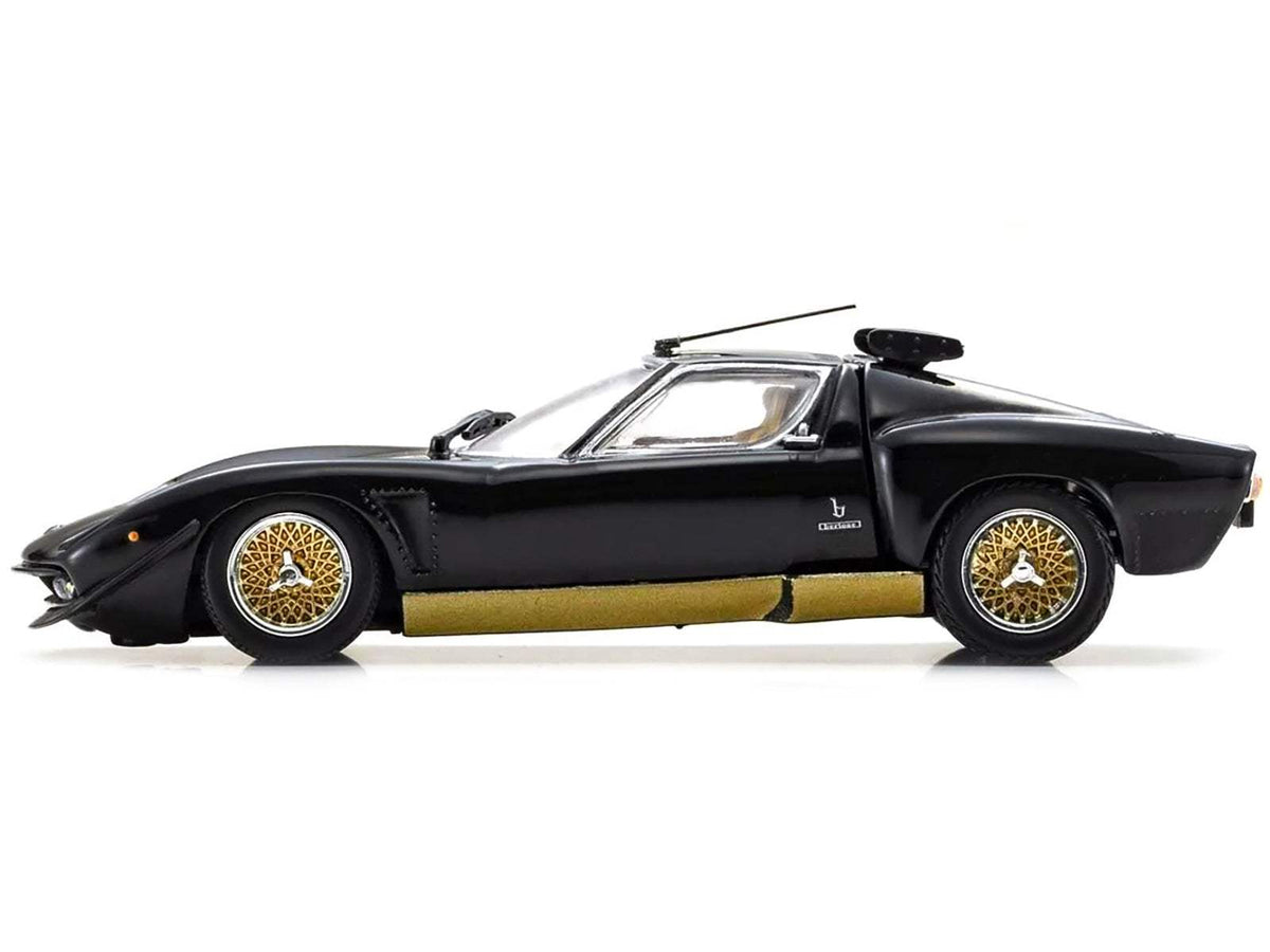 Lamborghini Miura Diecast | 1/43 Scale | Black Gold Accents | Kyosho