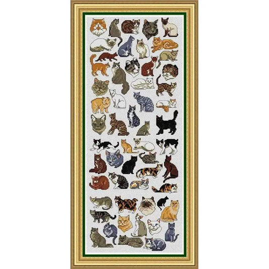 KTF019 Joyful Christmas Cartoon Cross Stitch Kit for Home Decoration by Homfun Maison - ToylandEU