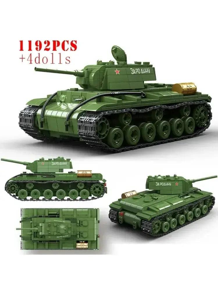  KV1 Tank Building Block Set Lego Compatible 1192 Pieces -  ToylandEU™
