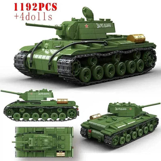  KV1 Tank Building Block Set Lego Compatible 1192 Pieces -  ToylandEU™
