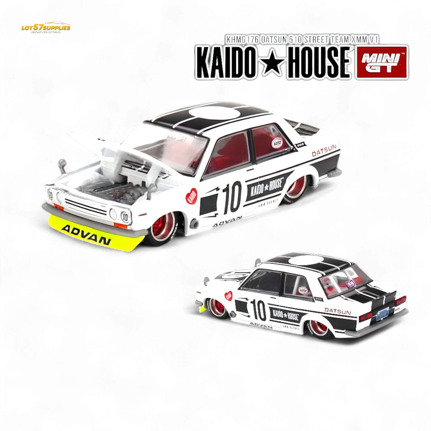 Kaido House Datsun 510 Street Team XMM V1 1:64 - ToylandEU